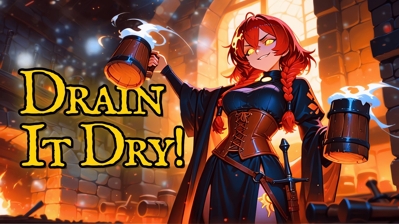 Medieval Tavern Song - Drain It Dry! | DnD Tavern Music (Lyrics Video)