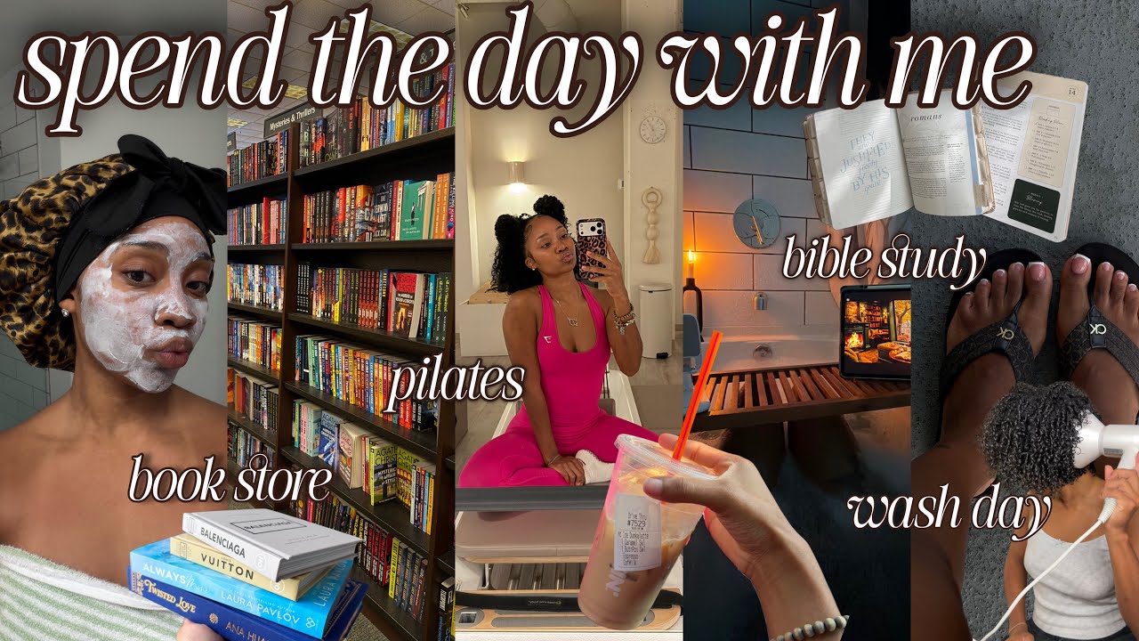 Проведите этот день со мной 🎀 | жизнь в одиночестве... пилатес, Barnes & Noble, готовка, вечер ух...