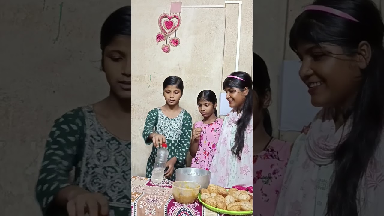 Pani puri challenge new short video with Family 