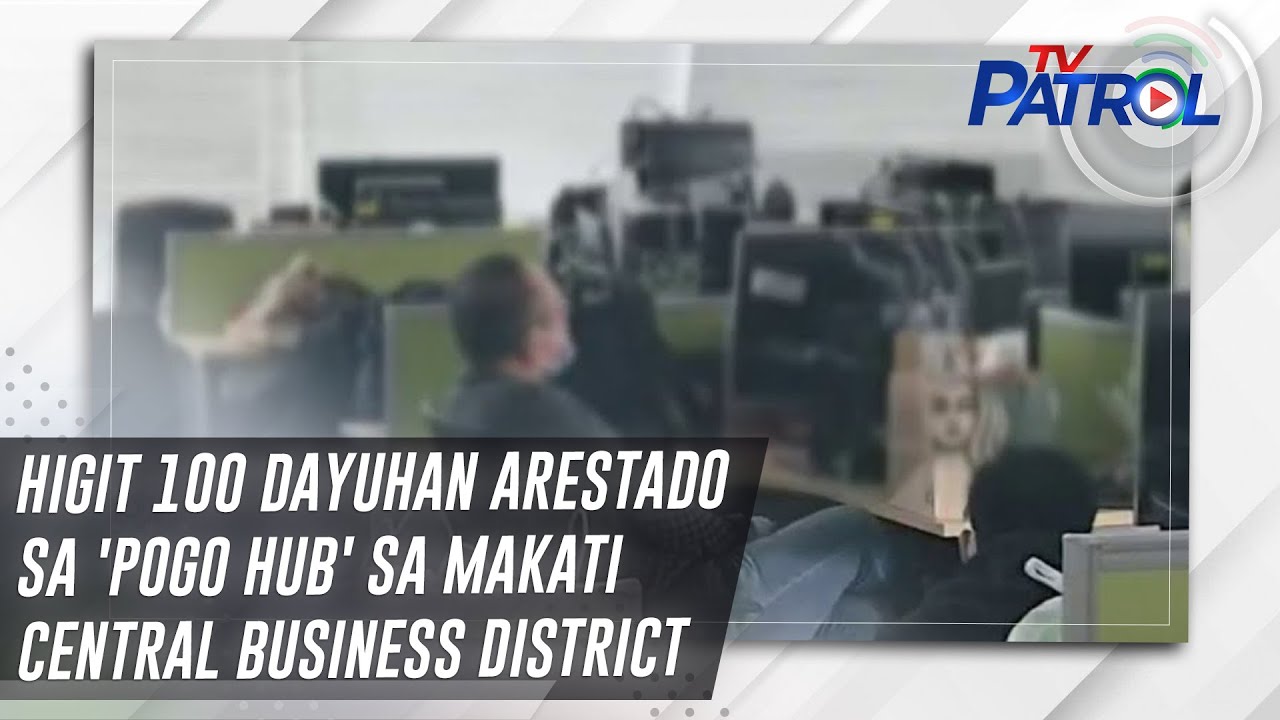 Higit 100 dayuhan arestado sa 'POGO hub' sa Makati central business district | TV Patrol