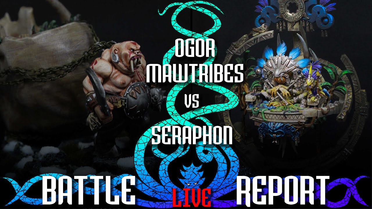 Ogor Mawtribes vs Seraphon| 2000 Point Battle Report | Age of Sigmar