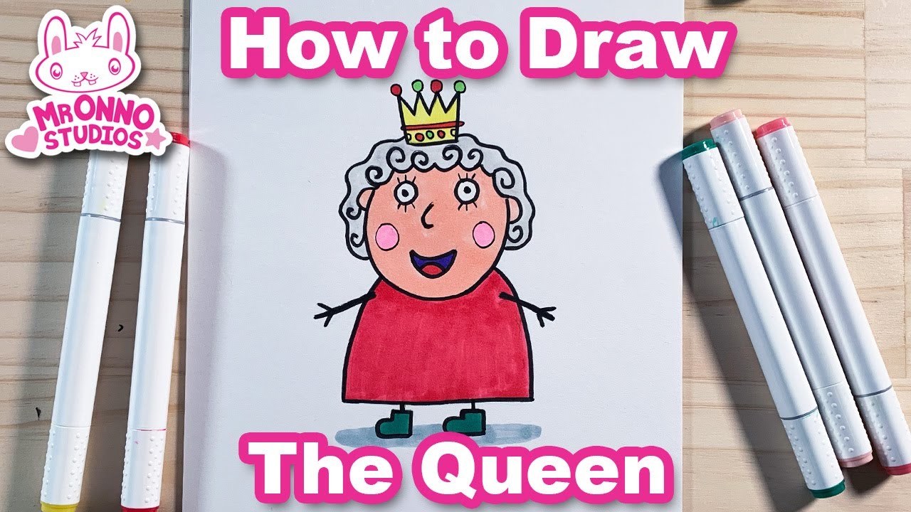 How to Draw The Queen from Peppa Pig