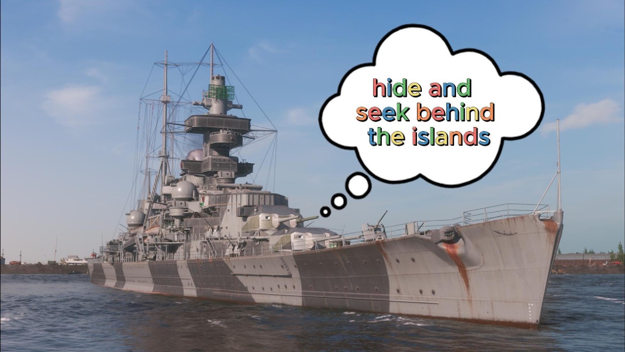 Cruiser Hipper - Hide and seek / World of Warships #gaming #gameplay