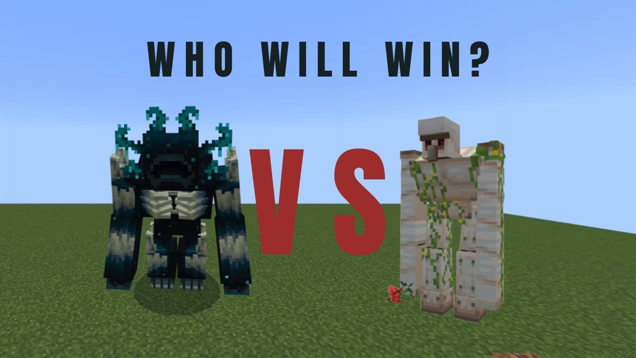Mutant Warden vs Mutant Iron golem  HD 1080p