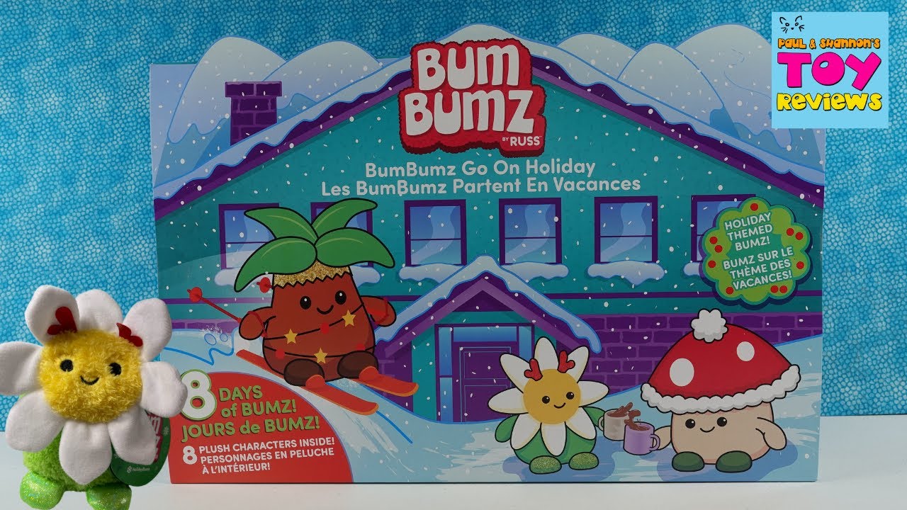 BumBumz Go On Holiday 8 Days of Bumz Unboxing Plush
