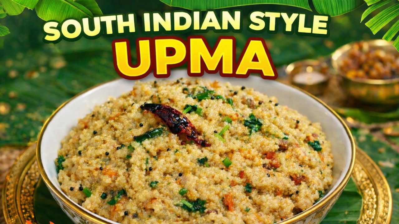 Easy One-Pot South Indian Upma | Simple and Authentic Rawa Upma#upma#rawaupma#breakfastrecipe#viral