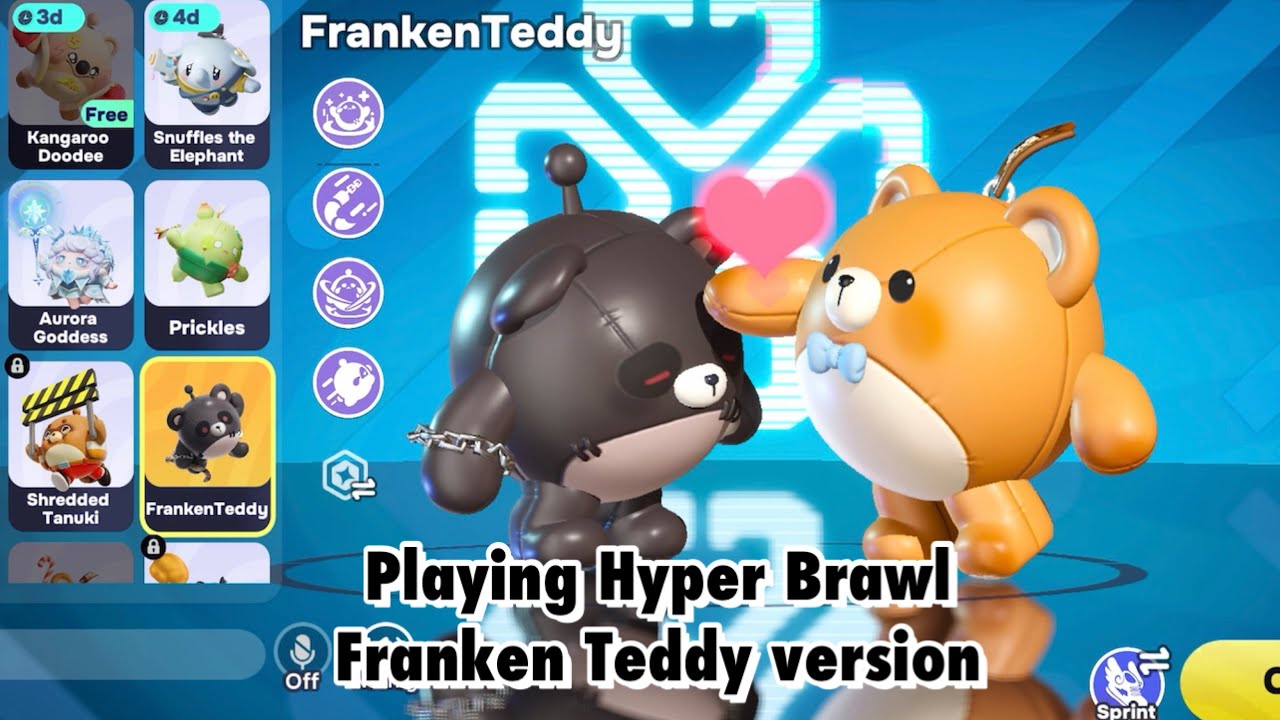Playing Hyper Brawl Franken Teddy version - Eggy Party