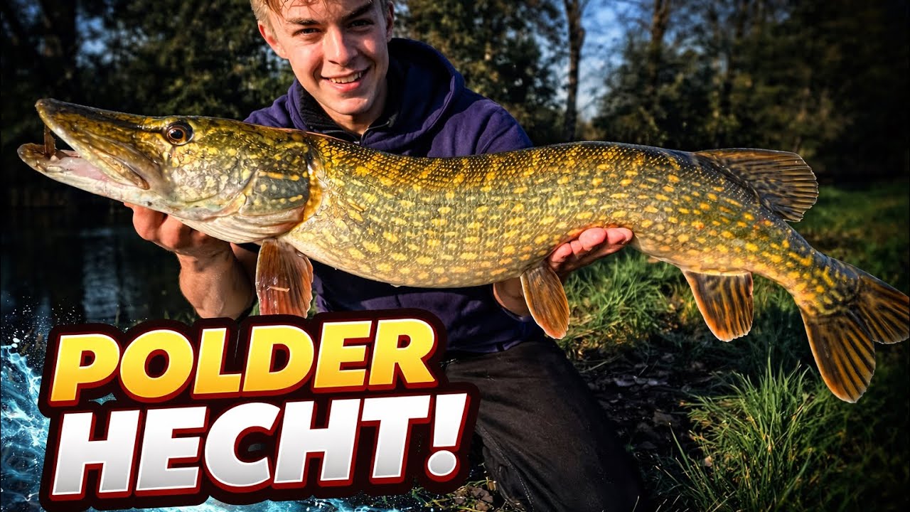 🎣 Brutaler Hecht aus dem Polder! Angeltrip Deutschland