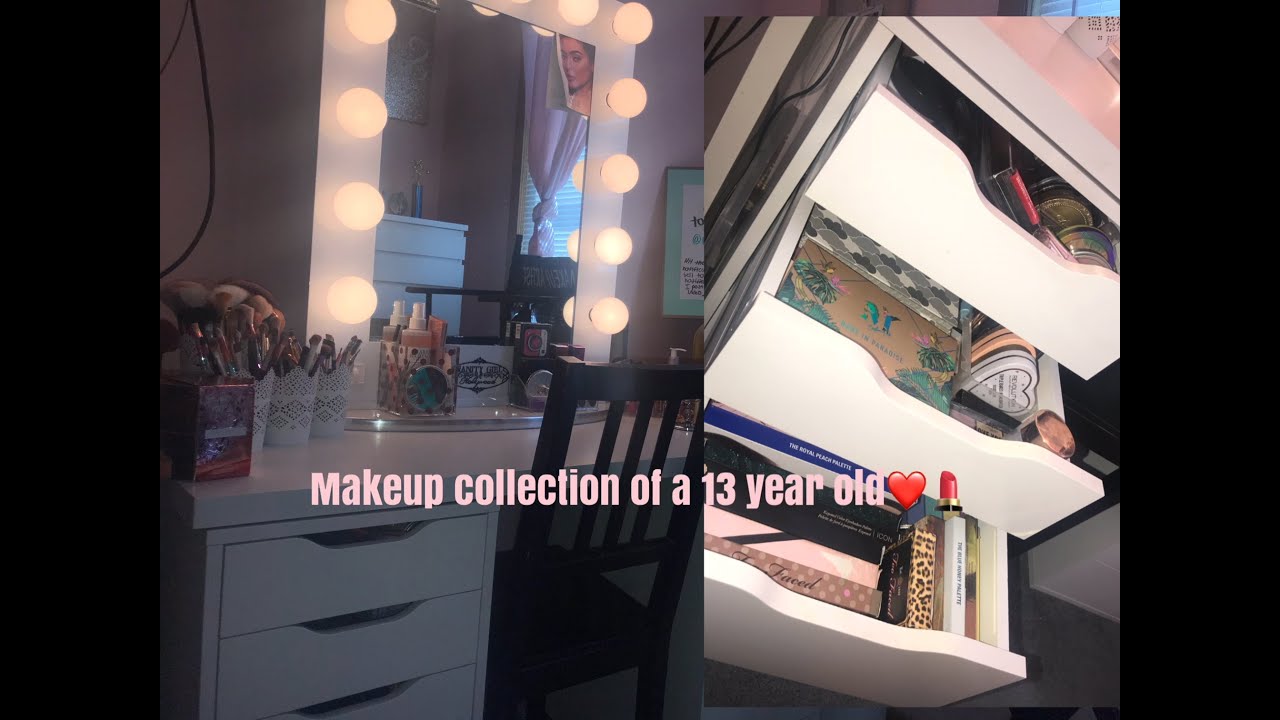 HUGE MAKEUP COLLECTION OF A 13 YR OLD❤️💄