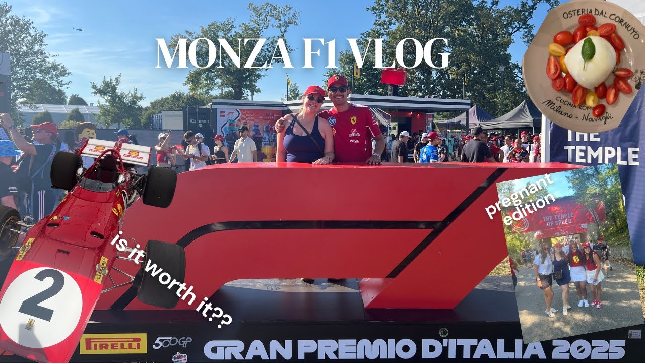 🏎️ Monza Formula 1 Grand Prix 2025 Vlog | My Italian F1 Travel Experience While Pregnant in Milan 🇮🇹