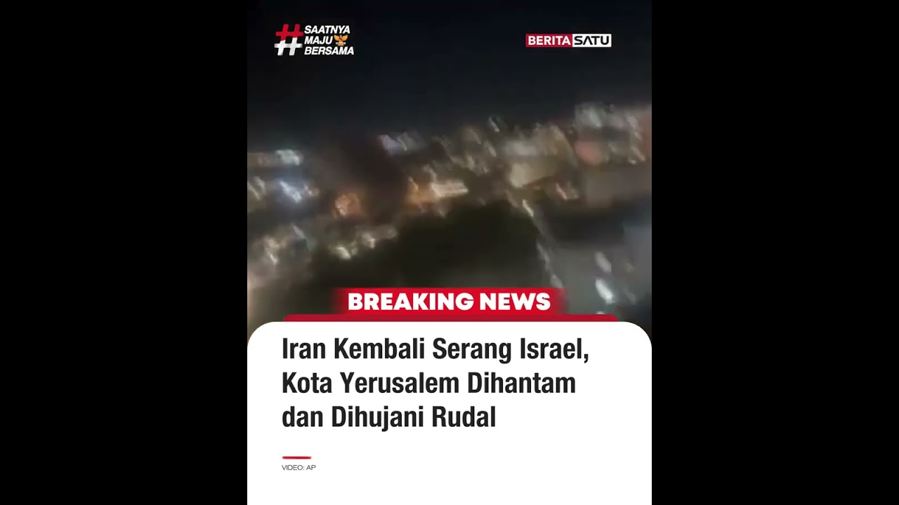 Iran Kembali Serang Israel, Kota Yerusalem Dihantam dan Dihujani Rudal #beritasatu
