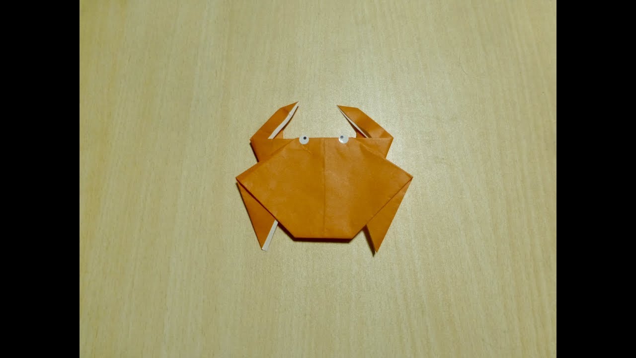 Como fazer caranguejo. Origami. A arte de dobrar papel.