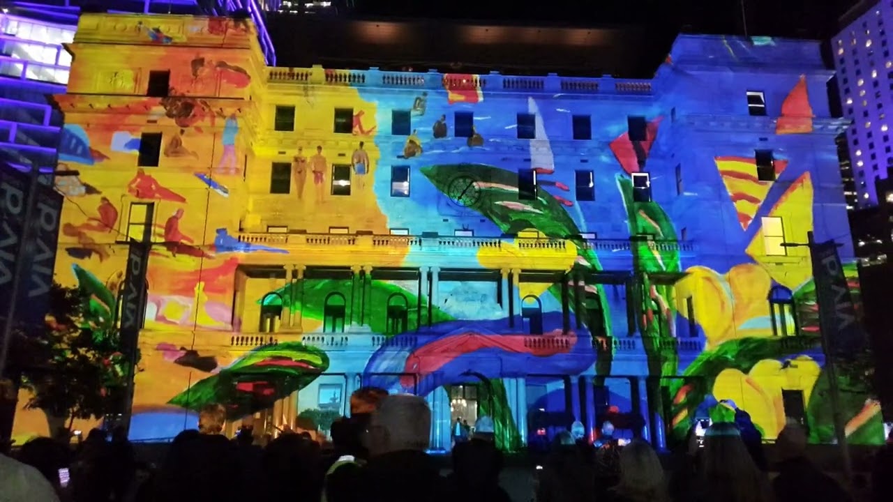 Vivid Sydney 2022 - Customs House (For Sydney With Love) full display 4K 60fps
