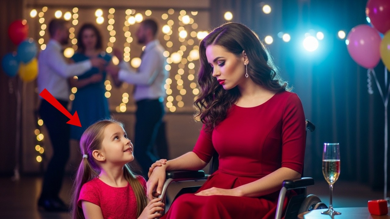Niña en Silla de Ruedas Se Sentó Sola en la Fiesta — Luego la Hija de un Extraño Hizo Una.