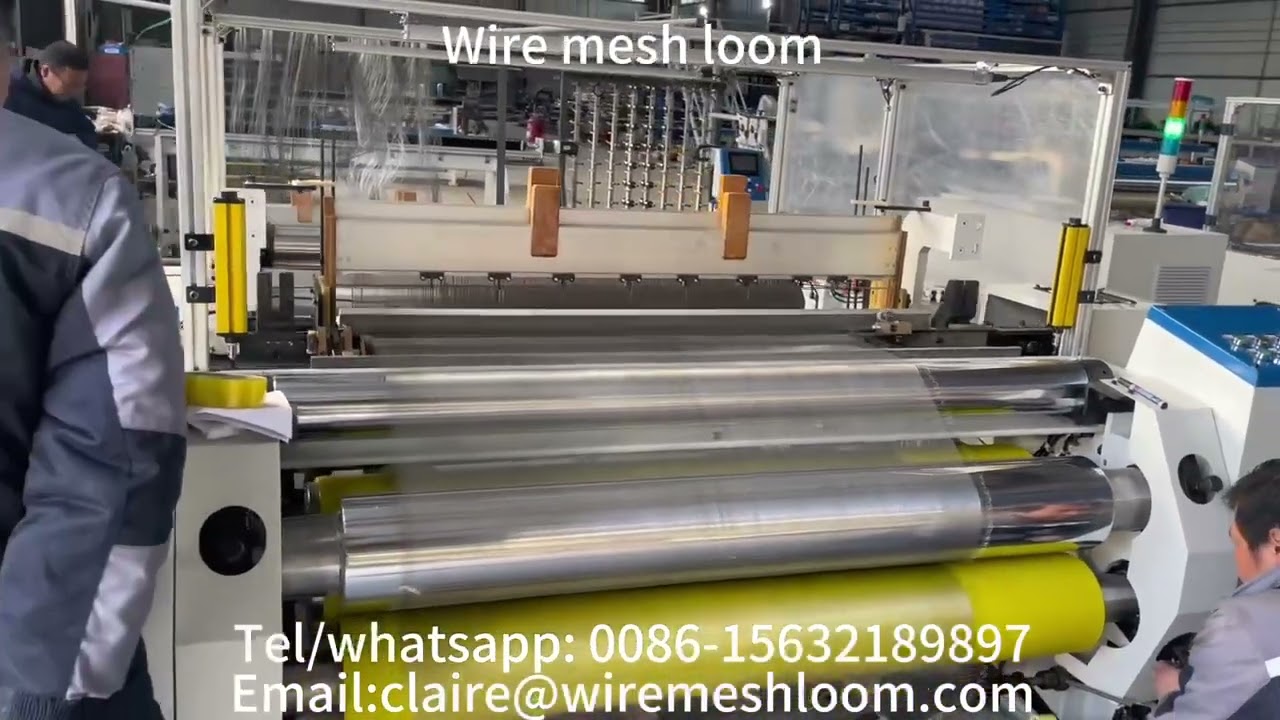 Shuttleless loom metal wire mesh weaving machine