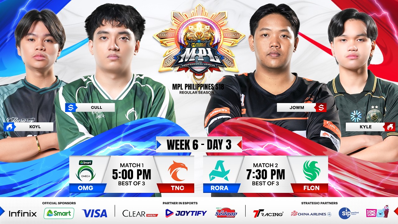 🔴 LIVE | MPL PH S18 | FILIPINO - Week 6 Day 3