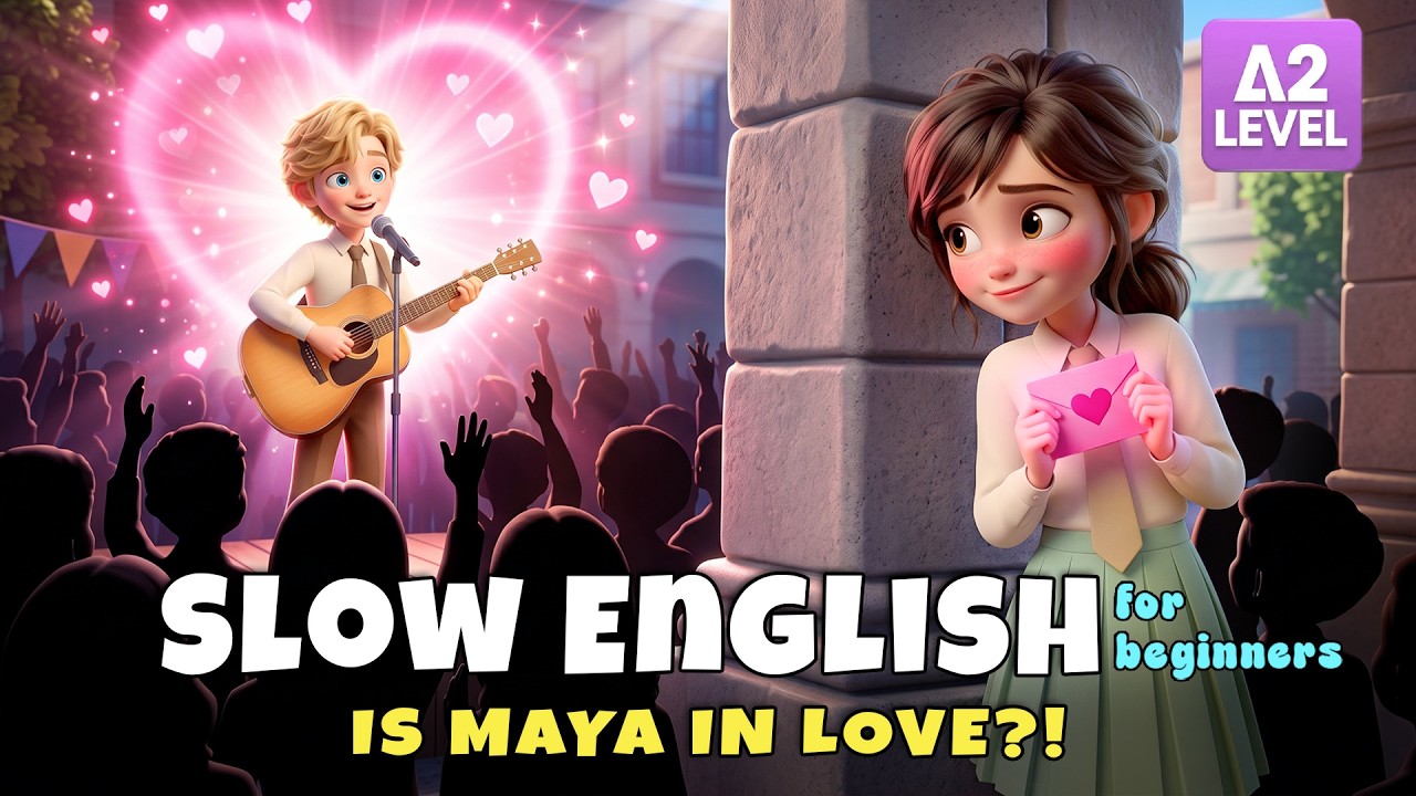 Maya Suddenly Fell in Love... What Will Happen Next?! | Slow English Listening Story (A2 Level)