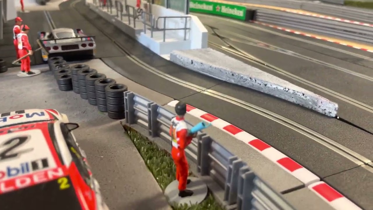 Pacific Heights Raceway scalectrix slot car track - First video