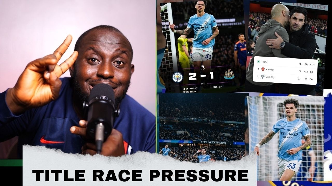 ARSENAL FACE TITLE PRESSURE AFTER MAN CITY 2-1 AGAINST NEWCASTEL