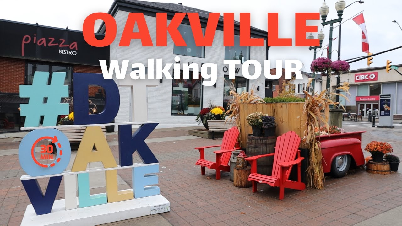 Oakville City, ON, Canada _ Fall 2022 _ Full HD 60fps 30 minutes Walking Tour