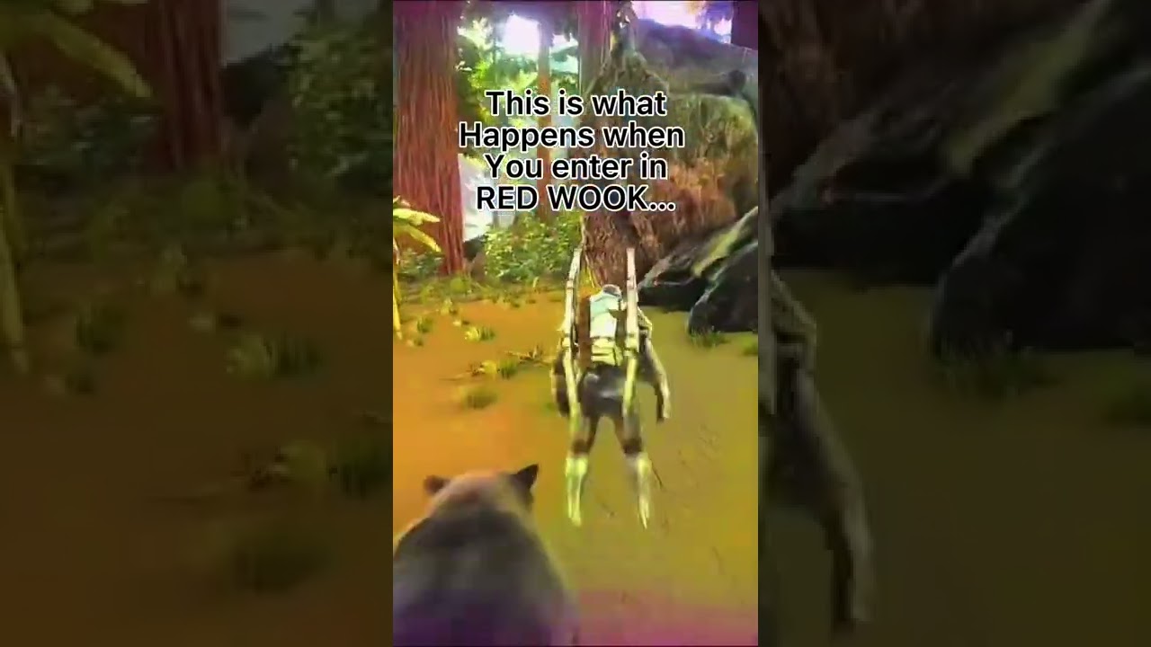 When you go on the Red Wood Biome on ARK