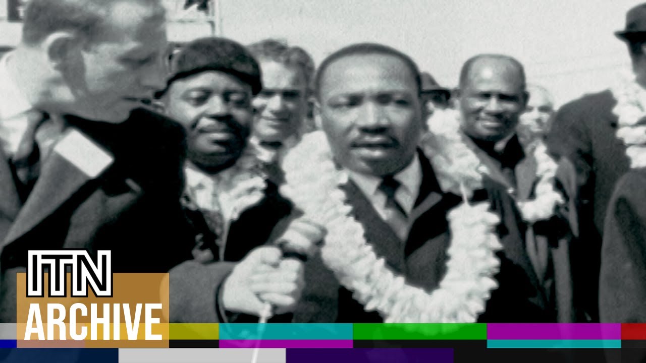 Martin Luther King Jr Leads Historic March Over Edmund Pettus Bridge – ITN Special Report (1965)