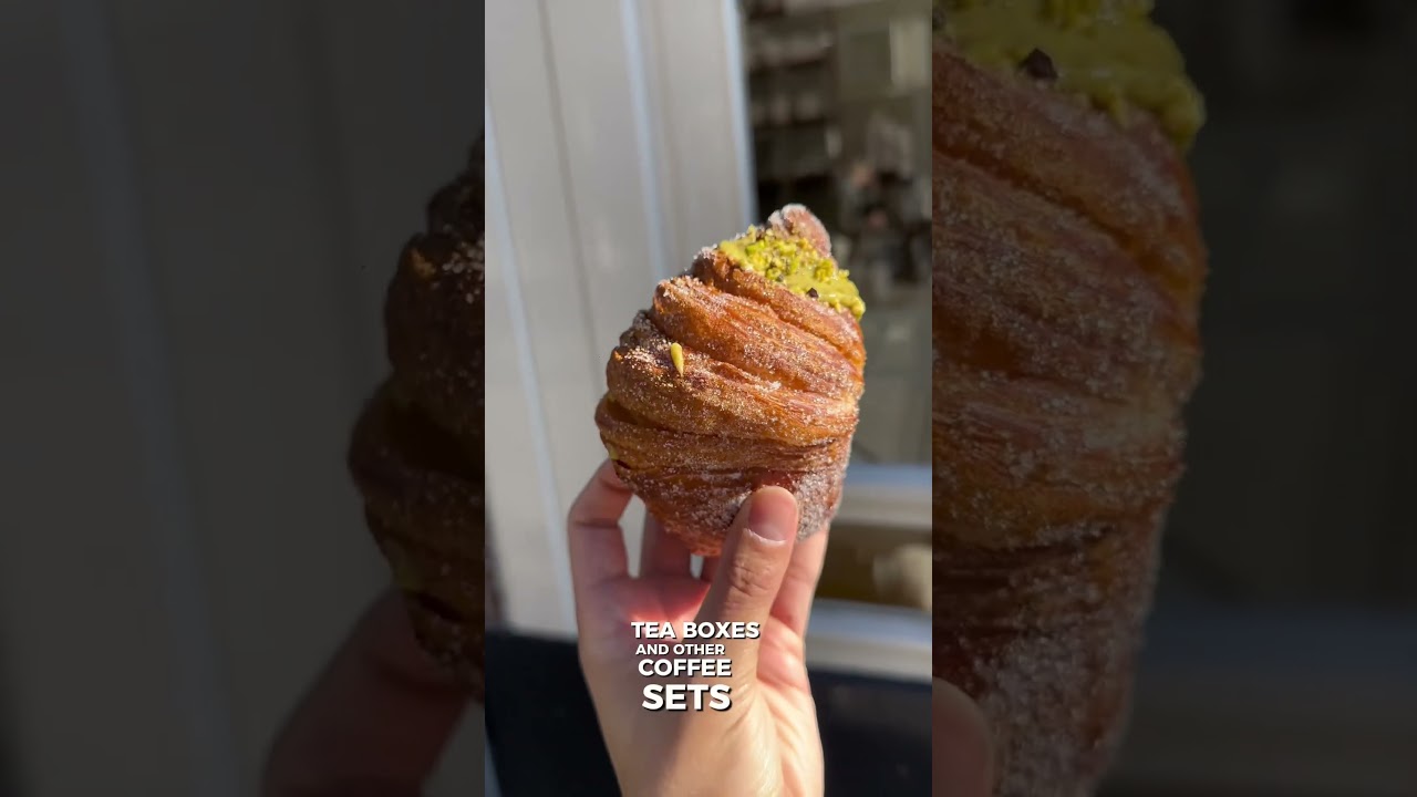 Famous Pistachio Cruffin - Amsterdam 📍 SAINT-JEAN Bakery #amsterdam #amsterdameats #cruffin