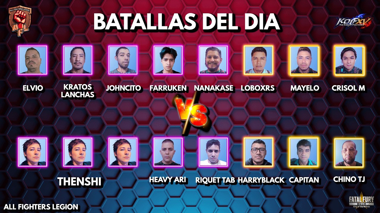 LIGA DE KOF XV Y FATAL FURY!!