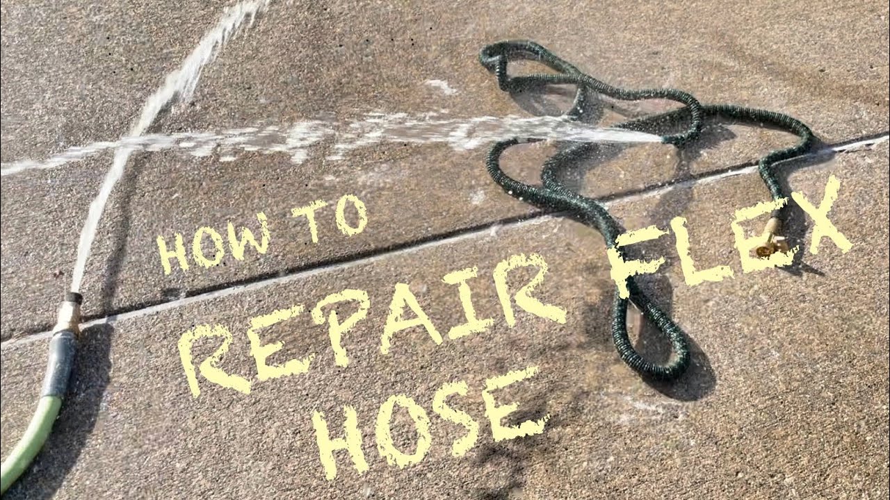 How to repair an expandable garden hose