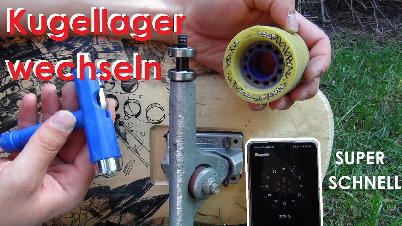 LONGBOARD Kugellager und Rollen super schnell und ganz einfach wechseln | Anfänger Tutorial