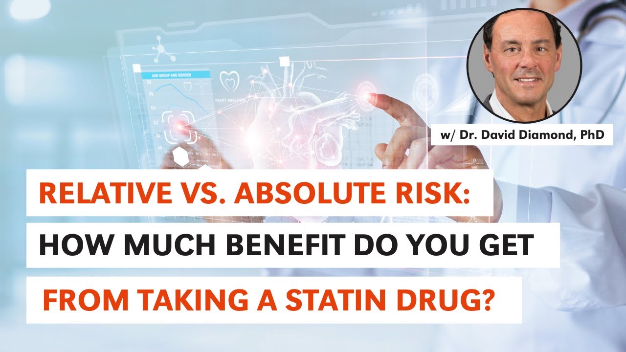 Relative vs. Absolute Risk: How Much Benefit Do You Get from Taking a Statin? w Dr. Diamond PhD