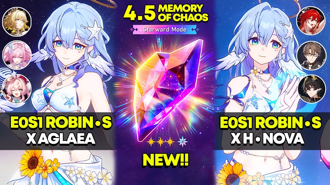 E0S1 Robin &bull; Summeretto x Aglaea & E0S1 Robin &bull; Summeretto x H &bull; Nova | Memory of Chaos 12 | HSR 4.5