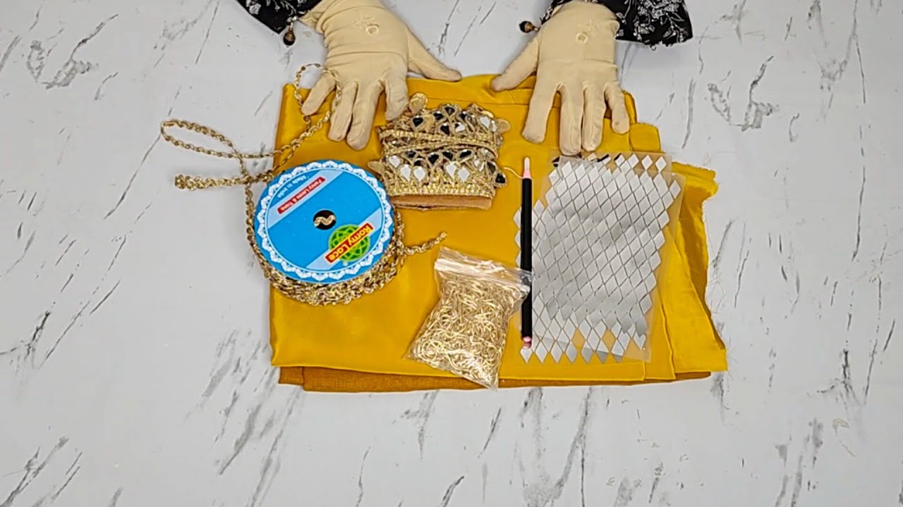 ✨HandWork Lace & Zardozi Haldi Outfit In Very Easy Way#viralvideo#naghma_designer_dress#haldioutfits