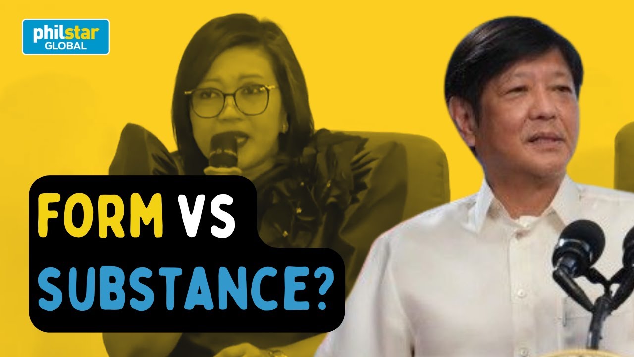 Ano ang pinagkaiba ng form at substance sa usapin ng impeachment complaints vs Marcos?