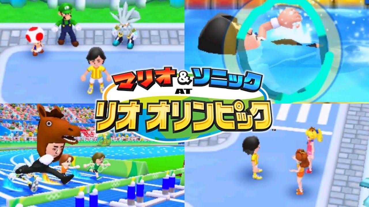 その格好で陸上競技！？【マリオ&ソニック AT リオオリンピック】
