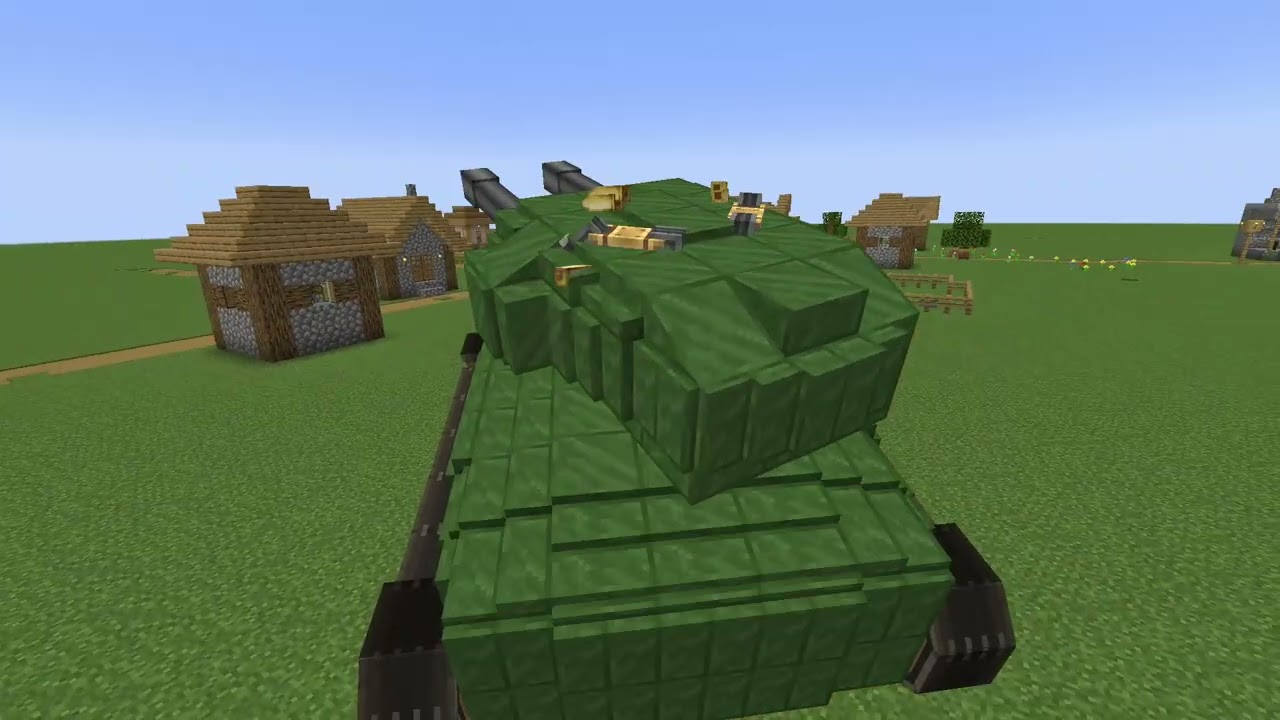 Double-Barrel Tank in Minecraft