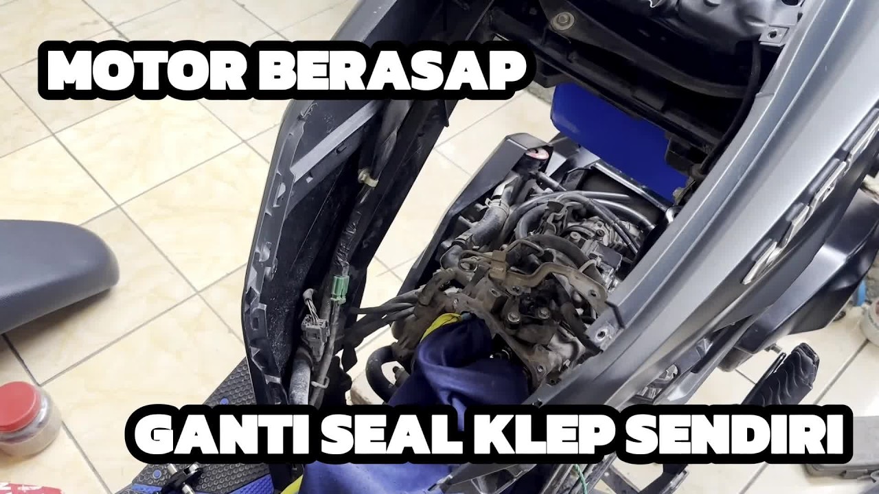 GANTI SEAL KLEP VARIO 150 SENDIRI TANPA TURUN MESIN....PEMULA BISA BELAJAR