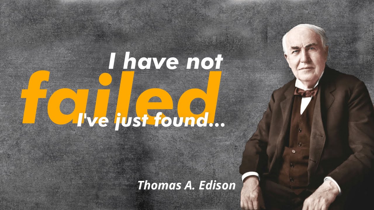 Thomas Alva Edison Quotes About Life #quotes #quoteoftheday #thomasalvaedison