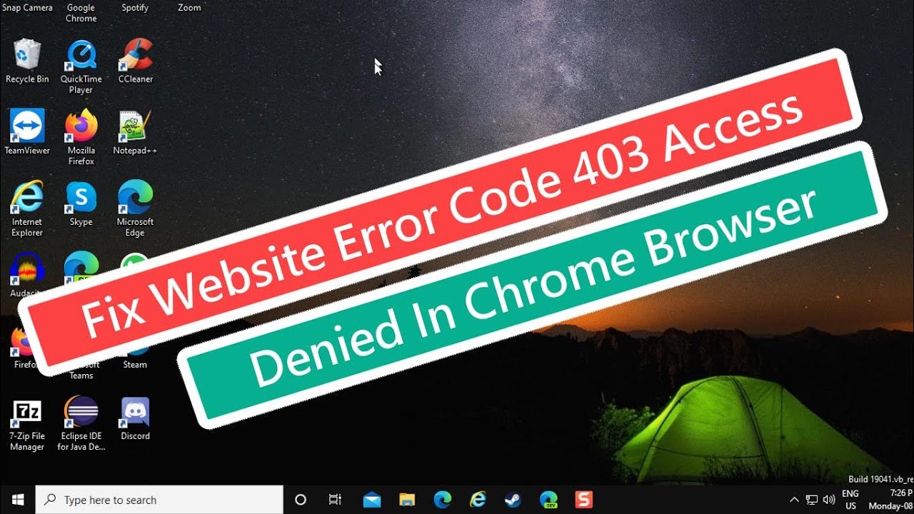 Fix Website Error Code 403 Access Denied In Chrome Browser