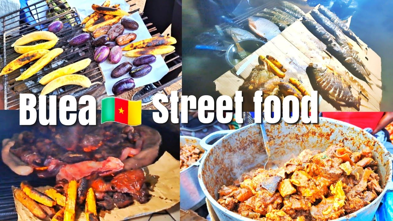 CAMEROON STREET FOOD | AFRICAN STREET FOOD | Street food BUEA🇨🇲
