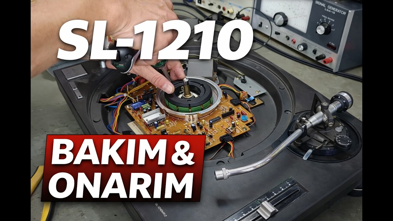 Technics SL-1210 MK2 Onarımı – Detaylı Bakım & Recap