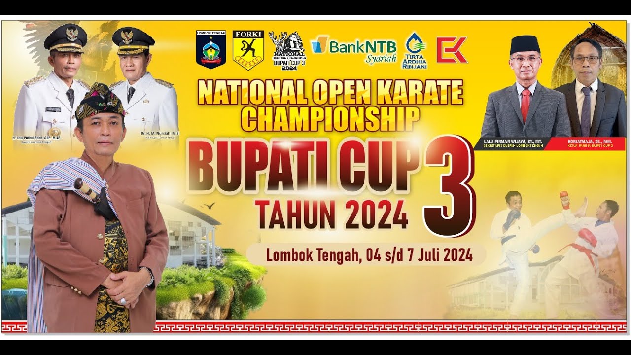 Day 1 - Sesion National Open Karate Championship BUPATI CUP 3 Tahun 2024