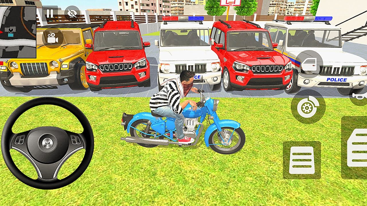 🤑Indian Thift Auto Simulator🤩Indian Showroom Purchase😯Modified Lexry Golden Thar And Bike🥳Game