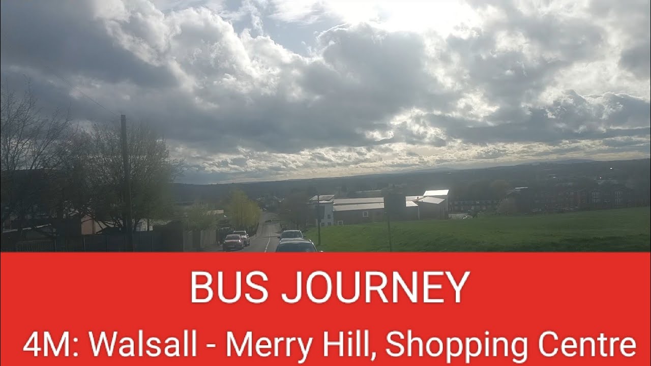 🇬🇧 BUS JOURNEY (TIMELAPSE) | National Express West Midlands 4M: Walsall ➔ Merry Hill