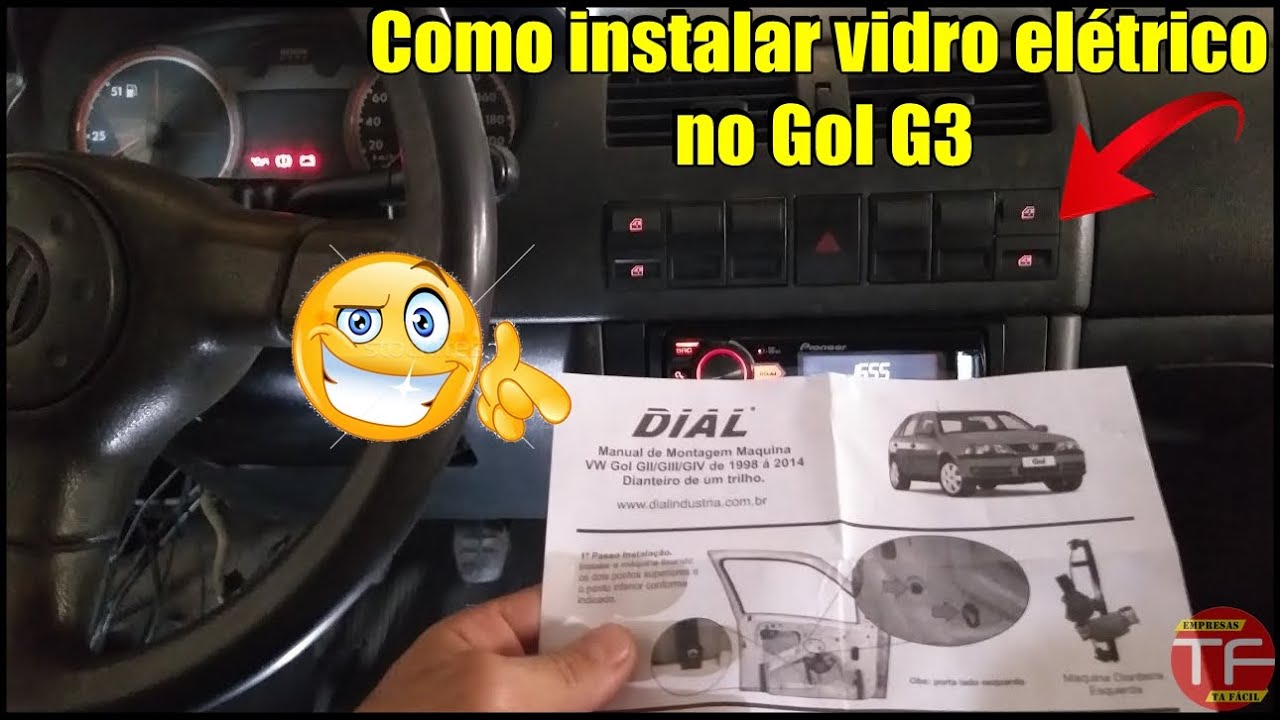 Máquina de vidro elétrico para Gol G2 , Gol G3 e Gol  G4