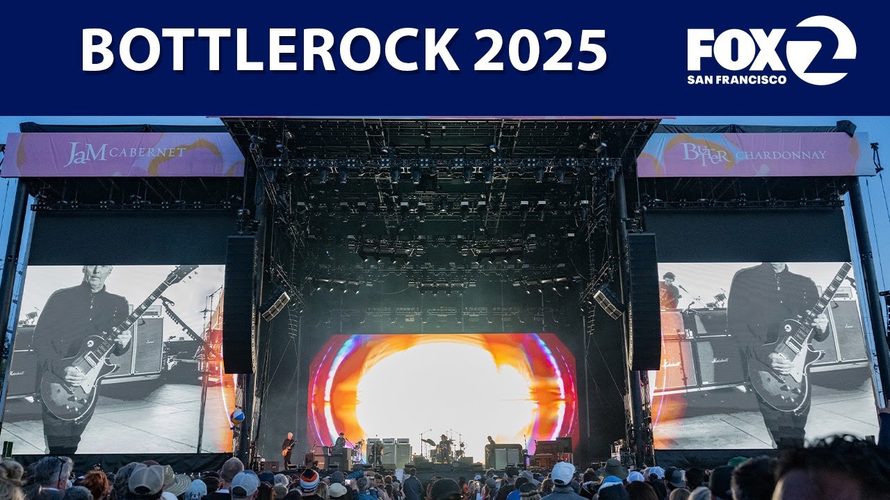 LIVE 🔴Aerial view over BottleRock 2025 | KTVU