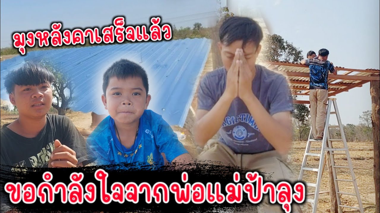 บ่าวนงมุงหลังคาเรือนครัวน้องสายฟ้าแล้ว  (ขอบพระคุณทุกกำลังใจ)