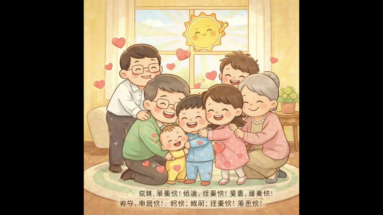 [엄마표 중국어] 우리 가족 사랑해 (I Love My Family / 我爱我家) | 기초 인사 & 가족 명칭 | Learn Chinese for Kids