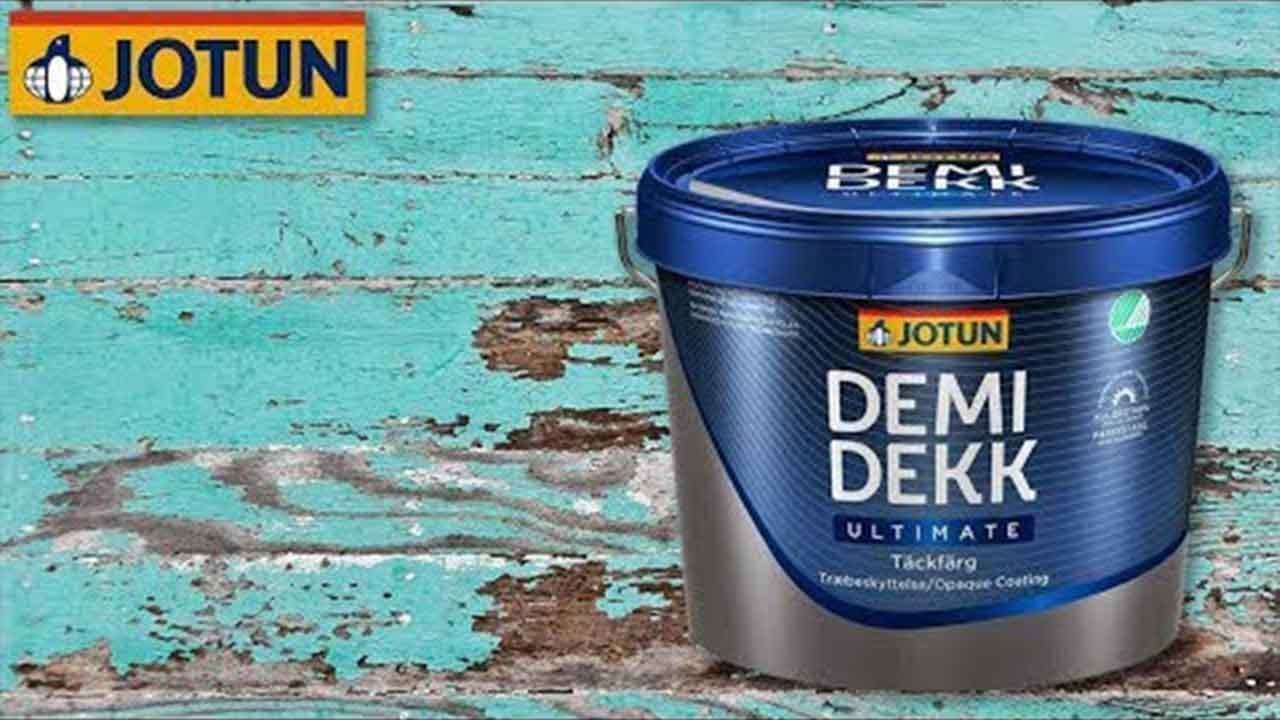 Jotun Demidekk Ultimate Täckfärg - Norwegische Holzschutzfarbe / Wetterschutzfarbe - Verarbeitung