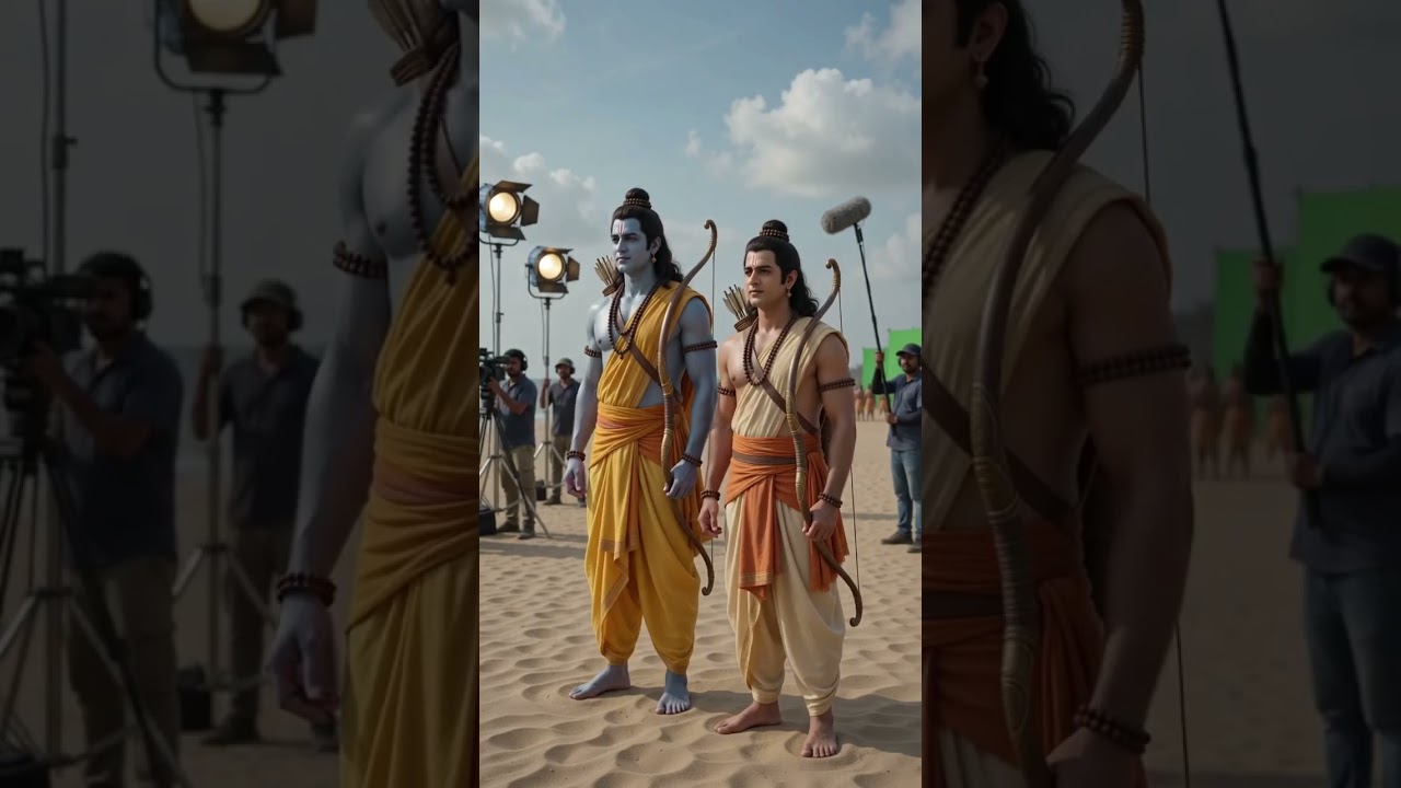 ऐसे बना था राम सेतु Ram Setu Movie BTS🚩#RamSetu #Ramayan#RamJi #VanarSena #MovieBTS #BehindTheScenes